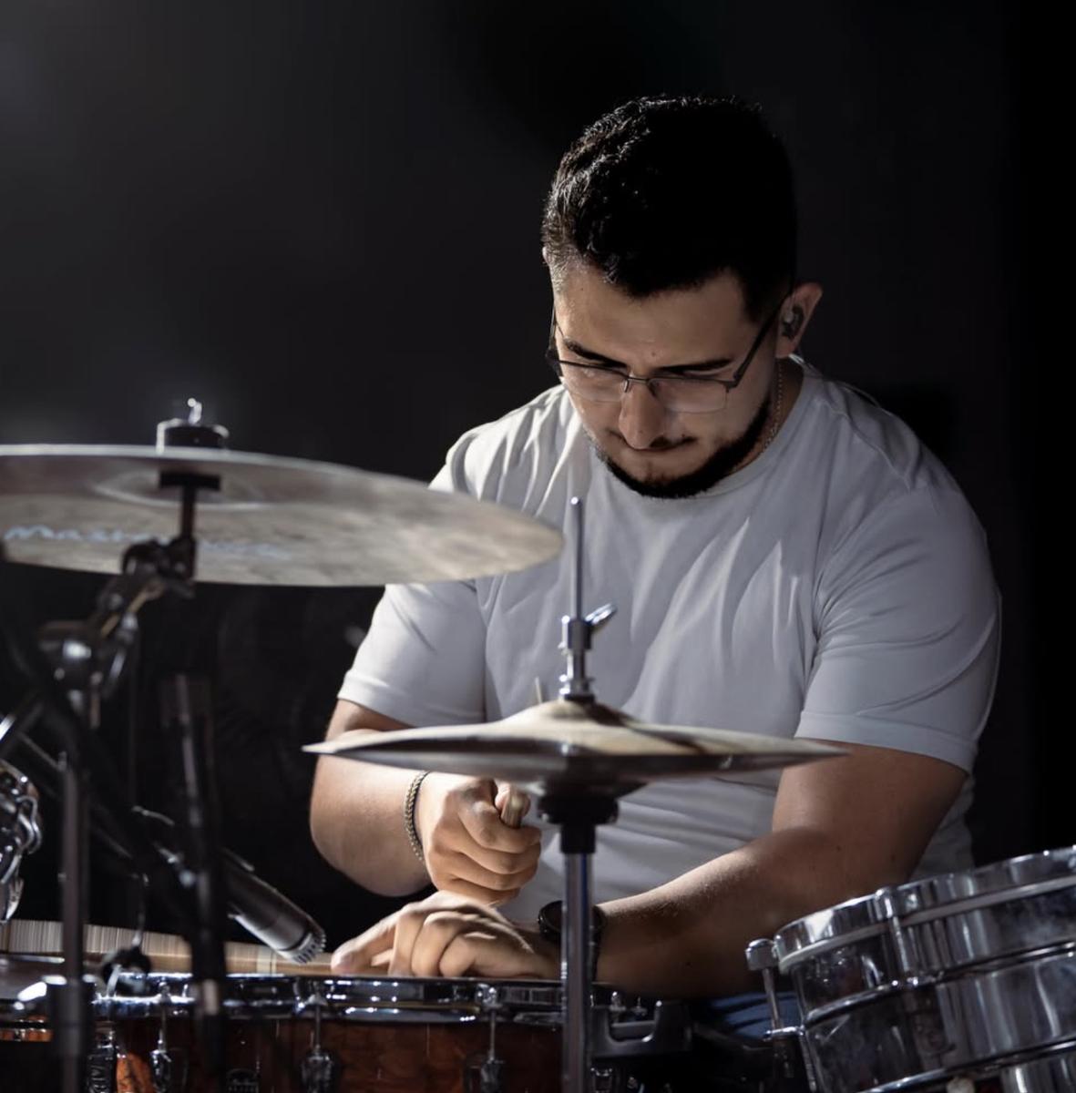 Baterista en recital